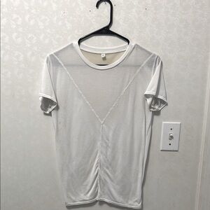 White Sheer Women's Top